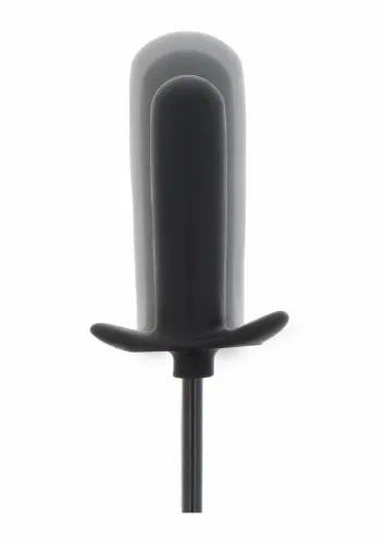 extreme inflatable smooth plug starter silikonowy, pompowany, czarny na Arena.pl