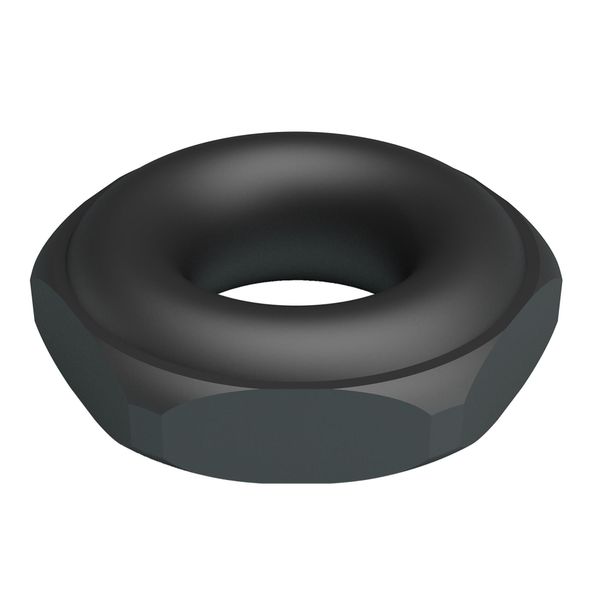 Crazy Bull Jarvius Super Soft Silicone Cock Ring – Black zdjęcie 4
