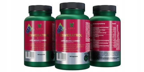Suplement diety Lanco Nutritions Resweratrol + Anti-Aging Combo 90 kapsułek na Arena.pl