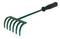 grabki uniwersalne 15cm 6 zębne metalowe z trzonkiem metalowym 30cm