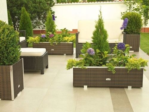 Donica technorattan ogrodowa 100 cm x 30 cm x 60cm na Arena.pl