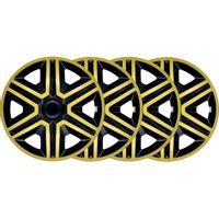 Kołpaki 15 NRM 4x ACTION GOLD BLACK SPORT