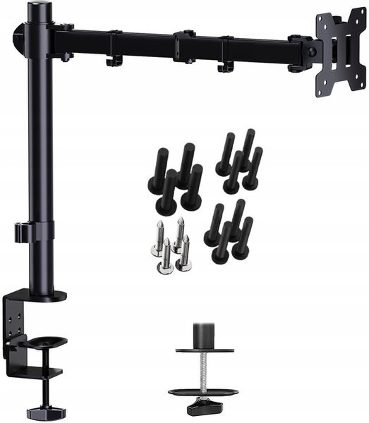 Regulowany Uchwyt Biurkowy do Monitora LCD 13"-27" Solidny Certyfikowany zdjęcie 1