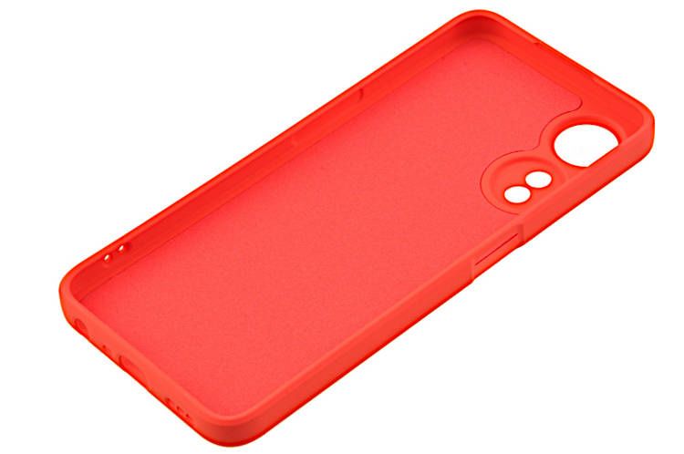 Etui silikonowe Tint do Oppo A78 5G czerwony zdjęcie 3