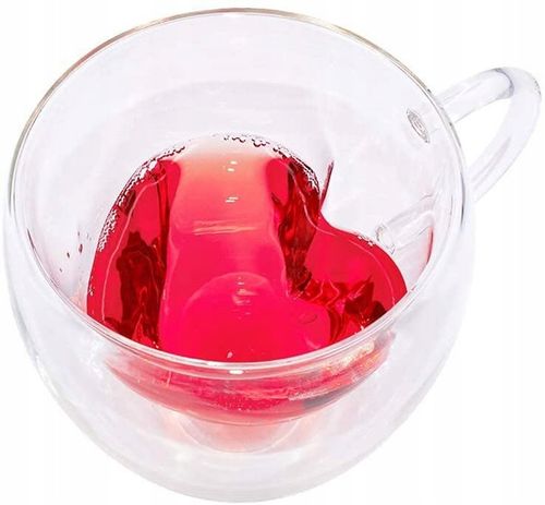 6x SZKLANKI TERMICZNE DO KAWY DRINKÓW SERCE 250ml NA PREZENT DZIEŃ KOBIET na Arena.pl