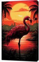 Obraz 60x100cm Flaming nad Wodą