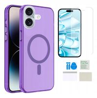 Etui do IPHONE 16 magsafe wzmacniane obudowa matowy kolory + folia ochronna