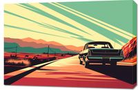 Obraz 90x60cm Droga przez Pustynię