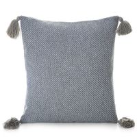 Poszewka dekoracyjna z pomponami POLY 45X45 srebrna