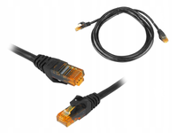 KABEL SIECIOWY LAN RJ45 SKTRĘTKA ETHERNET PATCHCORD UTP CAT 6E 2M