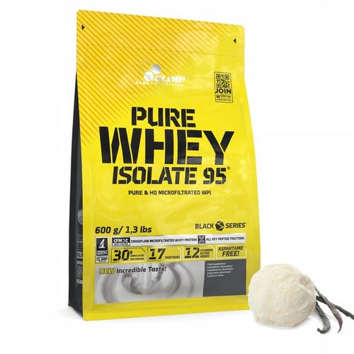 OLIMP PURE WHEY ISOLATE 95 600g ODŻYWKA BIAŁKOWA IZOLAT BIAŁKA WHEY WPC na Arena.pl