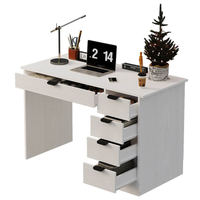 BIURKO KOMPUTEROWE MŁODZIEŻOWE STOLIK NOWOCZESNE Z 5 SZUFLADAMI LOFT 120 CM