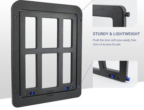 PRZEJŚCIE KLAPKA DRZWICZKI DLA KOTA MOSKITIERY NA DRZWI CZARNA na Arena.pl