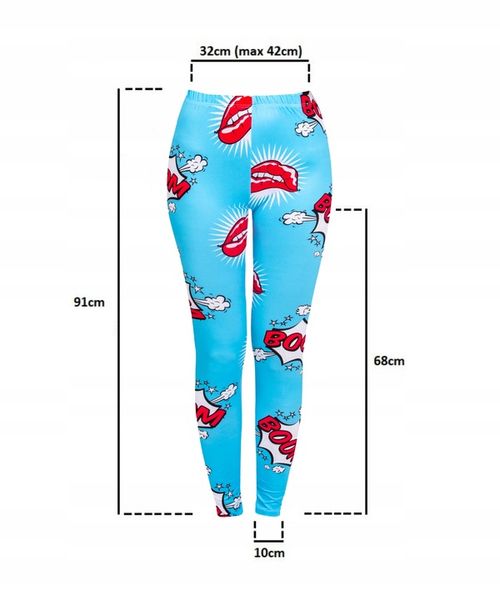 Legginsy Leginsy damskie sportowe kolorowe S M L zdjęcie 4