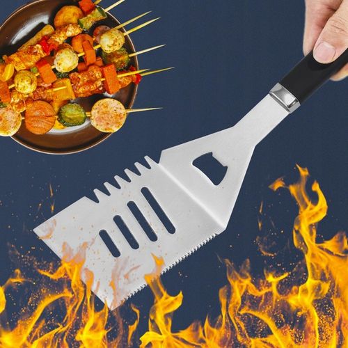 STALOWY Zestaw grillowy akcesoria przybory do grilla 4w1 +etui SUPER na Arena.pl