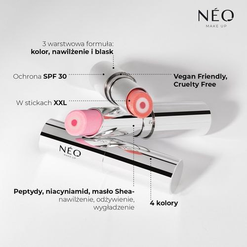 NEO MAKE UP Balsam do ust TRIPLE ACTION LIP BALM STICK GOOD BLUSH NUDE 02 na Arena.pl