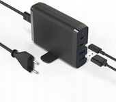 Ładowarka HUB 75W 2xUSB + 2xUSB-C Czarny MILIPOW