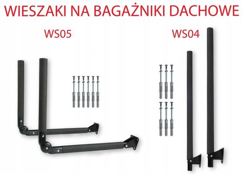 WIESZAK NA BAGAŻNIK BOX DACHOWY UCHWYT WS05 na Arena.pl