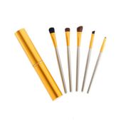 Zestaw podróżnych pędzli do oczu Mini 5szt złote