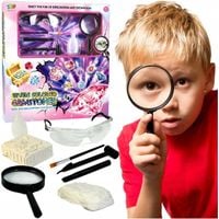 KOPALNIA KRYSZTAŁÓW Diamentów wykopaliska archelog Duży Zestaw 2x Skamielin