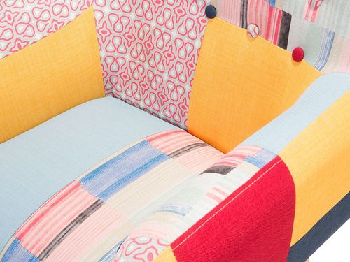 Fotel Patchwork Wielokolorowy Melby na Arena.pl