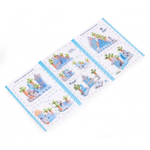 KLOCKI MAGNETYCZNE KONSTRUKCYJNE ZIMOWE 97 ELEMENTÓW DLA DZIECI na Arena.pl