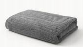 Ręcznik z bawełny Audrina 100 x 150 cm Ciemny szary 550 g/m²