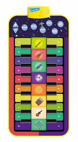 MATA DO TAŃCZENIA MUZYCZNA ELEKTRONICZNA PIANINO GRA DLA CAŁEJ RODZINY XXL na Arena.pl