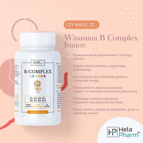 Witamina B Complex dla dzieci do ssania 120 tabletki na Arena.pl