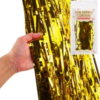 KURTYNA FOLIOWA DEKORACYJNA ZŁOTA SYLWESTER ŚLUB