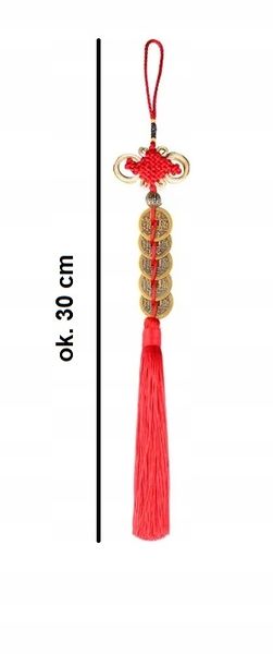BRELOCZEK SZNUR TALIZAM FENG SHUI CHIŃSKA MONETA SZCZĘŚCIE TALISMAN LUCK zdjęcie 8