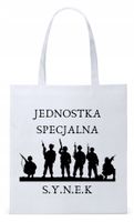 Dla Syna Syneczka Prezent Torba Eco Biała Shopper Z Nadrukiem Ze Zdjęciem