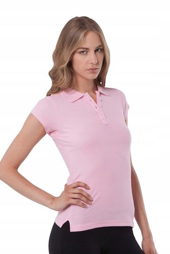 KOSZULKA POLO damska POLÓWKA bawełniana JHK POPL-200 fuksja FU r. M na Arena.pl