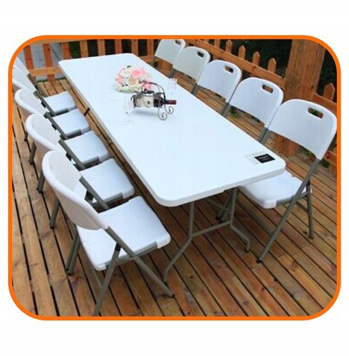 STÓŁ CATERINGOWY SKŁADANY WALIZKA BANKIETOWY OGRODOWY 180 CM WYTRZYMAŁY na Arena.pl