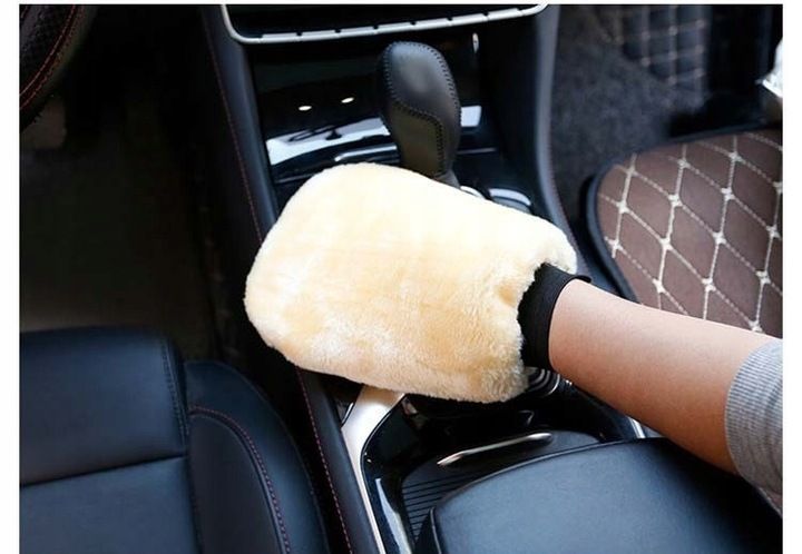 PROFESJONALNA RĘKAWICA WEŁNIANA DO MYCIA SAMOCHODU zdjęcie 7