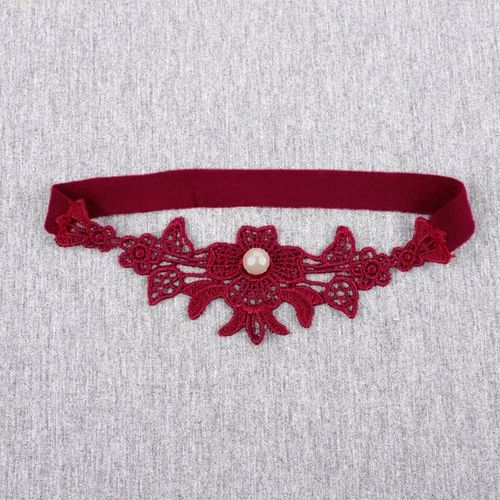 PODWIĄZKA czerwona STUDNIÓWKA z PEREŁKĄ czerwień MODNY ODCIEŃ BURGUND bordo na Arena.pl