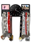 Wieszak na medale z zegarem ramka na zdjęcia twoje imię dowolny tekst 364.1