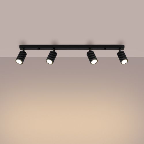 Plafon KARBON 4L czarny na Arena.pl