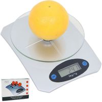 ELEKTRONICZNA WAGA KUCHENNA SZKLANA WYŚWIETLACZ PRECYZYJNA 5 KG/1G LCD