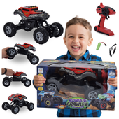 Auto Zdalnie Sterowane Na Pilota Samochód Terenowy Akumulator 4x4 Czerwony