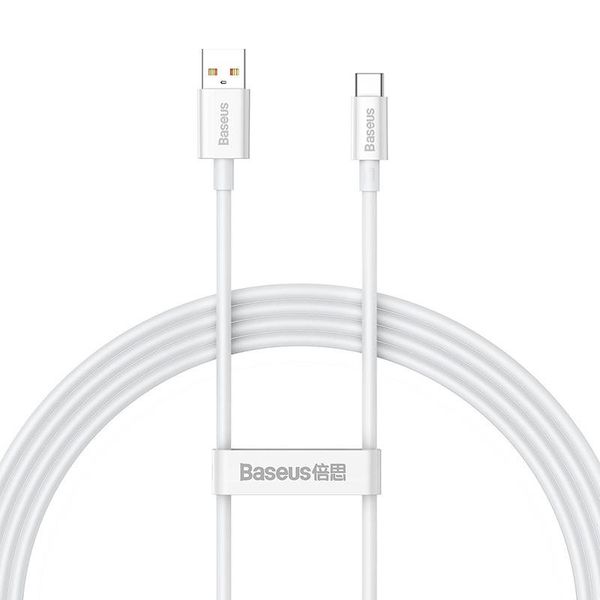 kabel usb do usb-c baseus superior 100w 1.5m (biały) zdjęcie 2