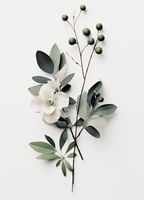 Plakat 13x18cm Papierowy Kwiat