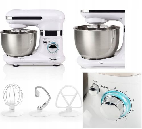 PLANETARNY mikser Robot kuchenny 600W misa RVS 4L 3 mieszadła 6 prędkości na Arena.pl