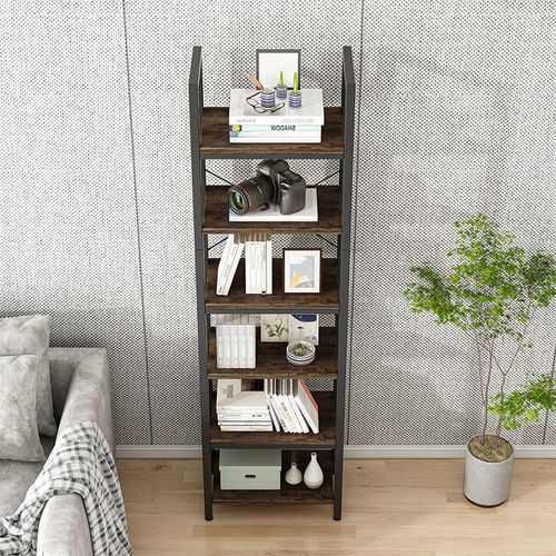 BIUROWY REGAŁ NA KSIĄŻKI BIBLIOTECZKA WYSOKI LOFT SOLIDNY SŁUPEK VINTAGE na Arena.pl