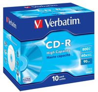 Płyty Verbatim CD-R 800MB 40X 10 Pack Jewel Case
