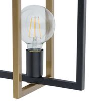 Nowoczesna LAMPA ścienna EDEN 32238 Sigma metalowy kinkiet frame czarny złoty