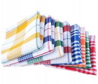 DUŻY ZESTAW 12x RĘCZNIK ŚCIERKA KUCHENNA BAWEŁNIANA CHŁONNA KOMPLET WZORY