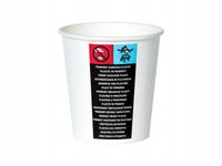 kubek papierowy 50szt. 250ml clarina | aku5873
