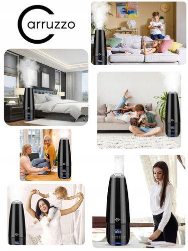 Nawilżacz powietrza DUŻY AUTOMATYCZNY 8w1 +AROMATERAPIA OLEJKI FILTR na Arena.pl