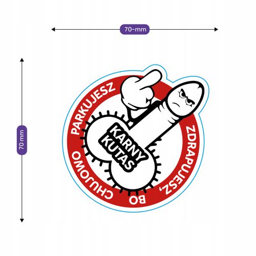 NAKLEJKI KARNE WLEPKI DO WYBORU 50 szt na Arena.pl